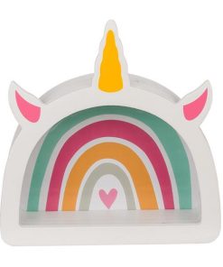 ΚΟΥΜΠΑΡΑΣ ΞΥΛΙΝΟΣ RAINBOW UNICORN Υ 18 x M 17,5 x B 5 cm